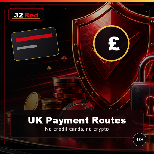 32Red UK deposit methods